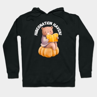 Hibernation Haven! Bear, Reading Hoodie